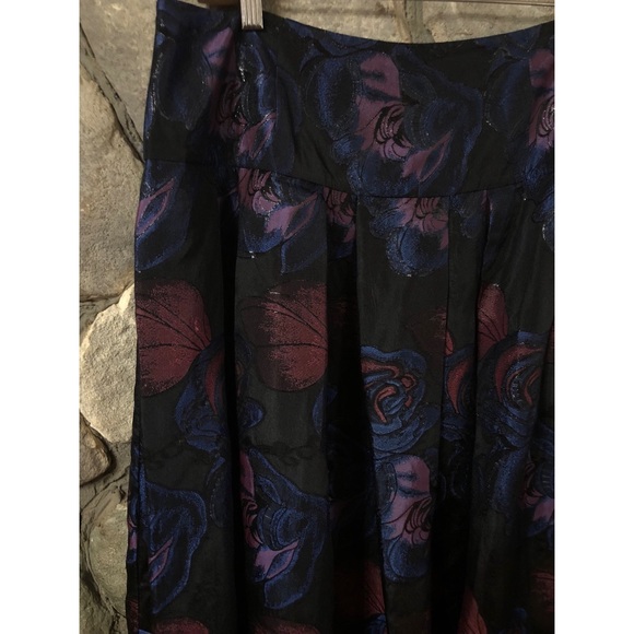 Sachin and Babi Noir imperial jacquard skirt sz 12 - Picture 4 of 4